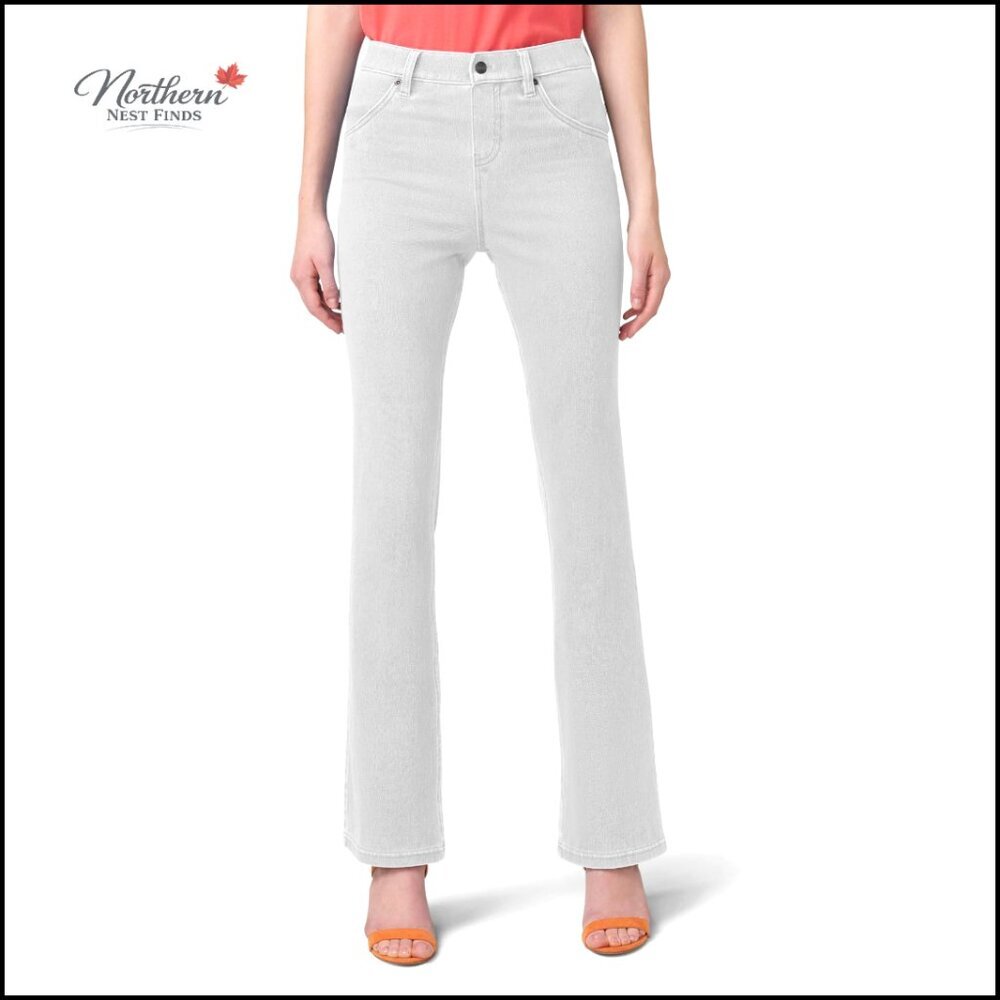 High Waist Denim Baby Bootcut Leggings, Ultra Soft, Pull-On Style